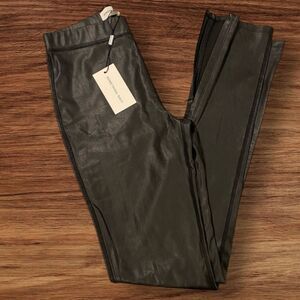 NWT Something Navy High Waisted Faux Leather Leggings